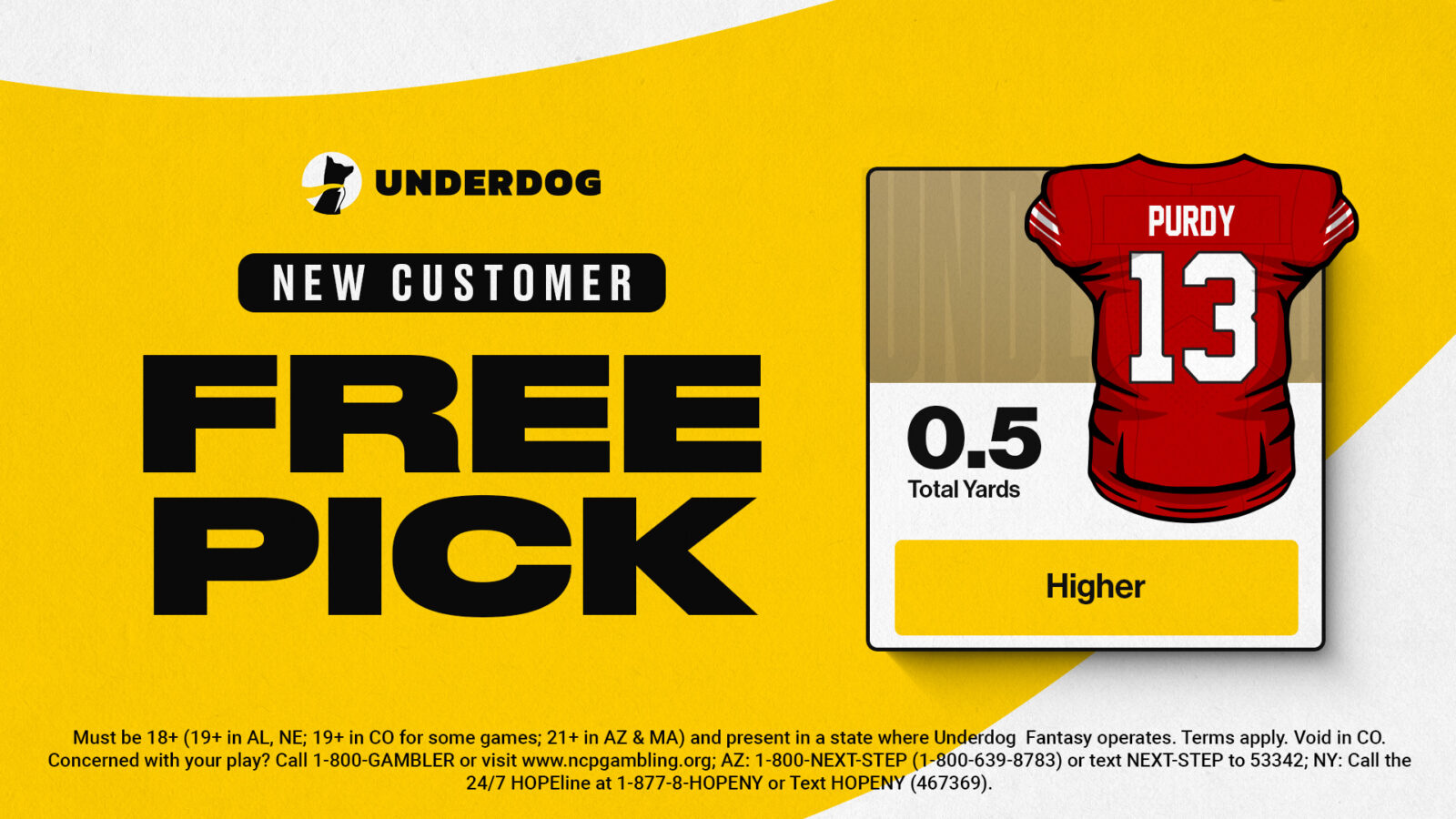 Brock Purdy Underdog Fantasy Promo