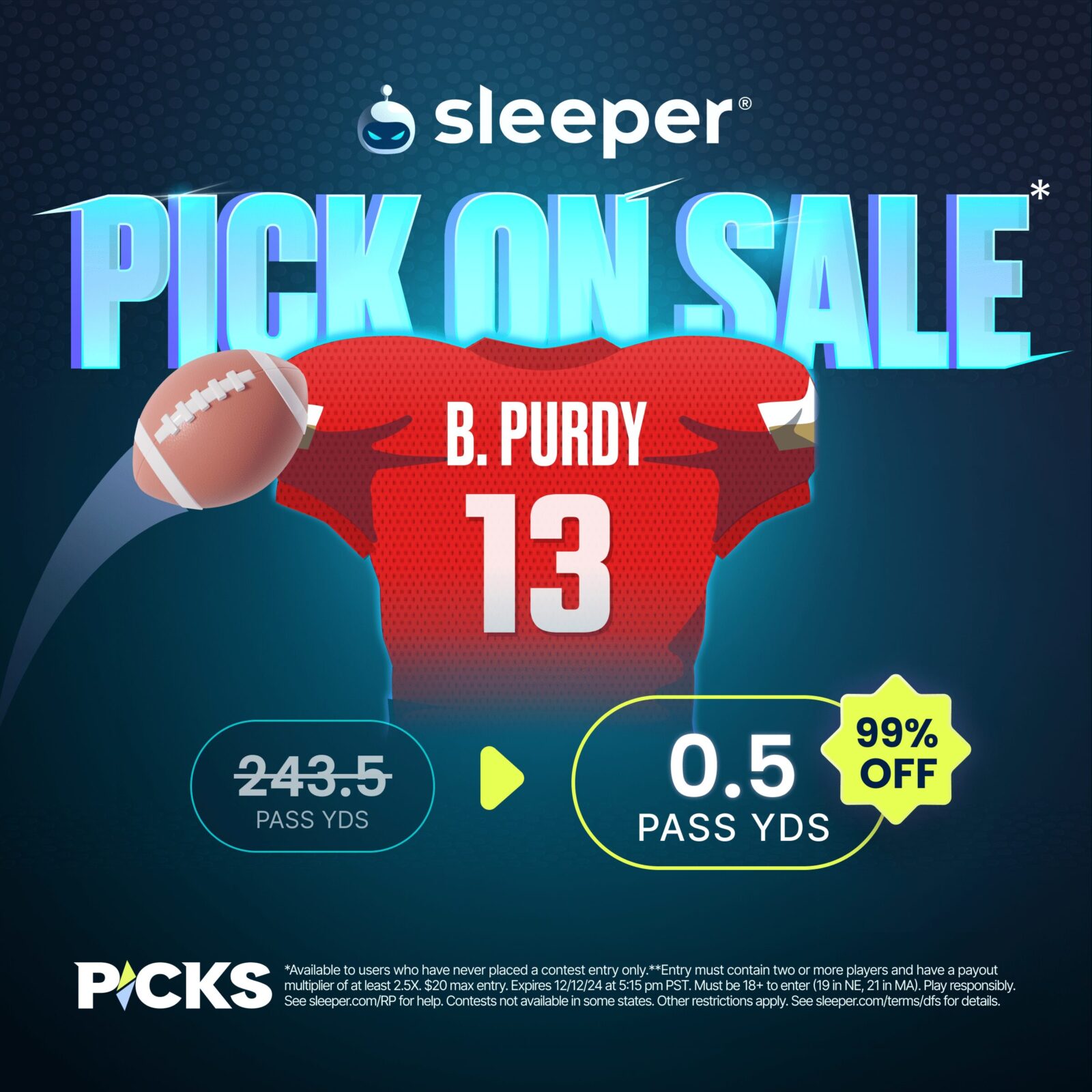 Brock Purdy Sleeper Fantasy Promo