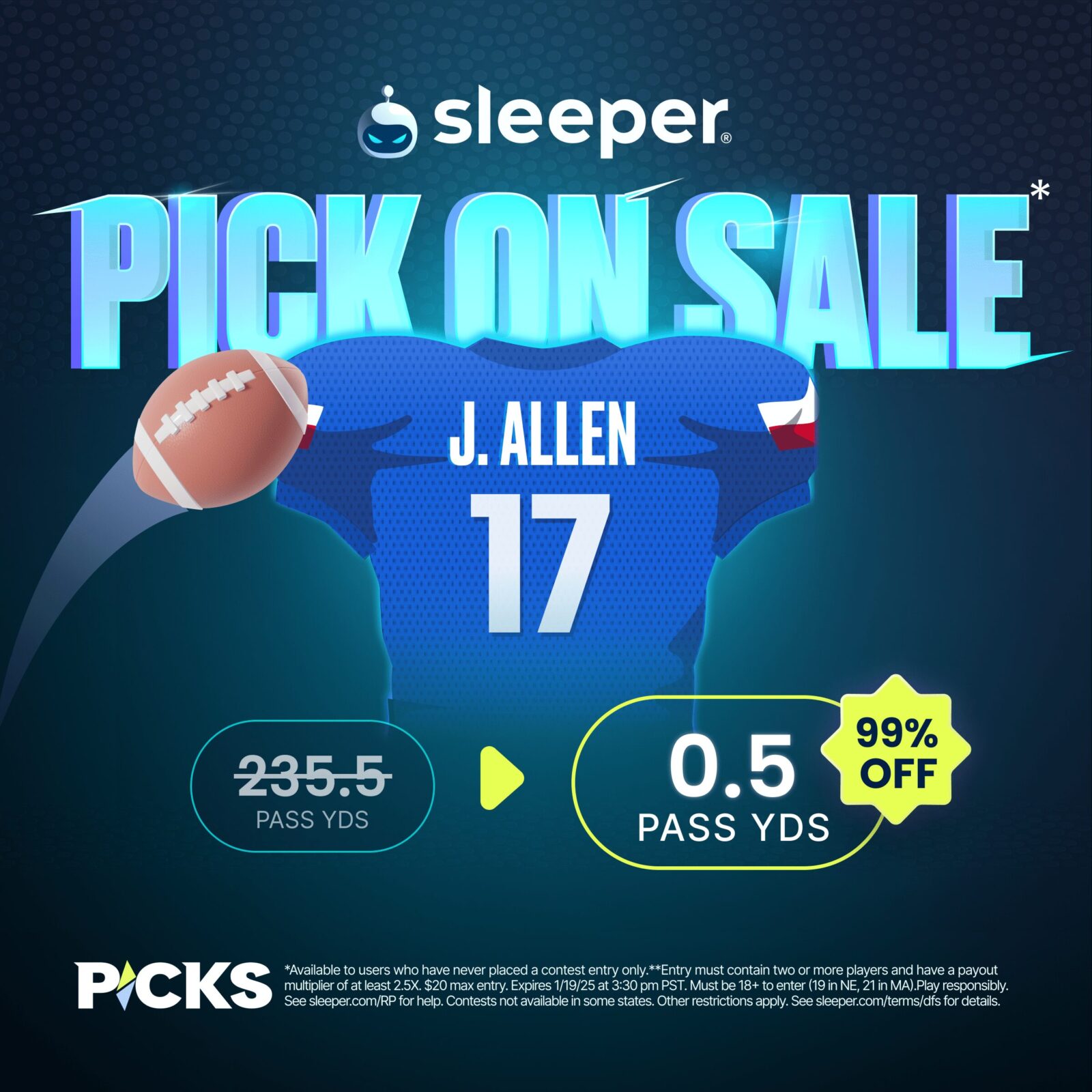 Sleeper Promo Code Ravens vs. Bills NFL Playoffs 2025