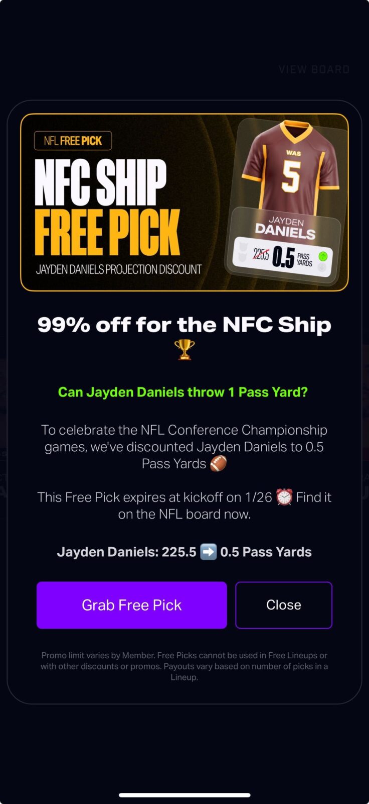 PrizePicks Promo Code Today with Jayden Daniels