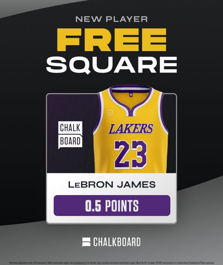 Chalkboard Promo Code bonus on Lebron James