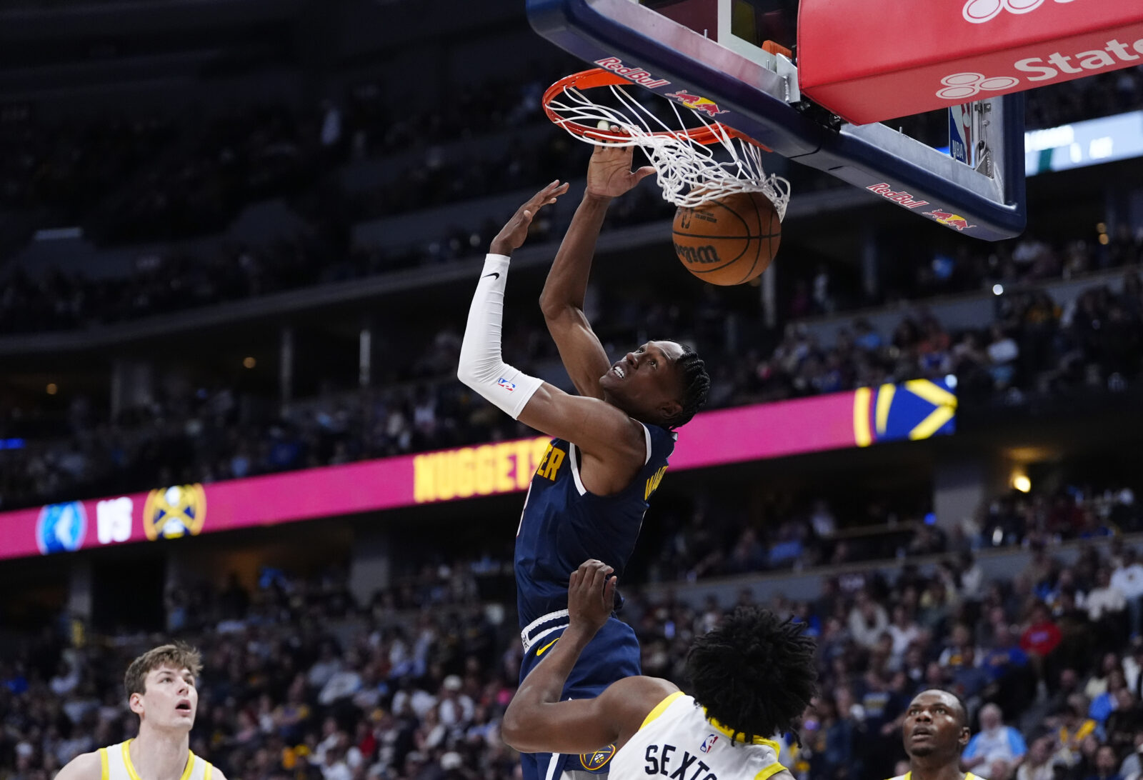 Nikola Jokic hits halfcourt shot, Peyton Watson starts, Nuggets roll vs Jazz