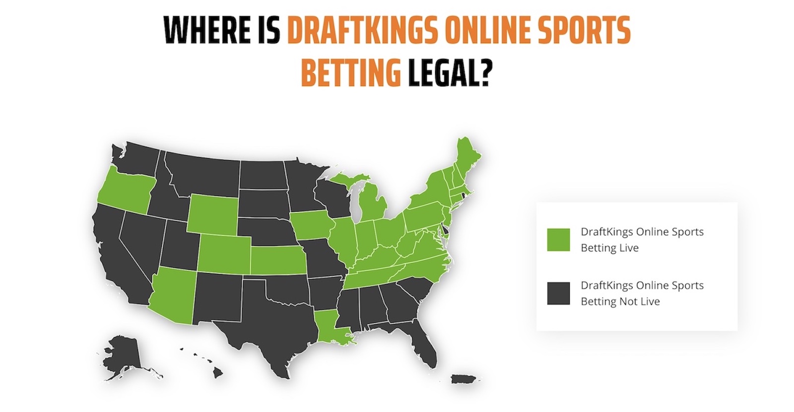 DraftKings Sportsbook Available States
