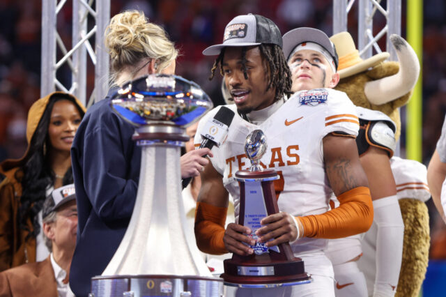 Denver Broncos 20th overall selection Jahdae Barron.