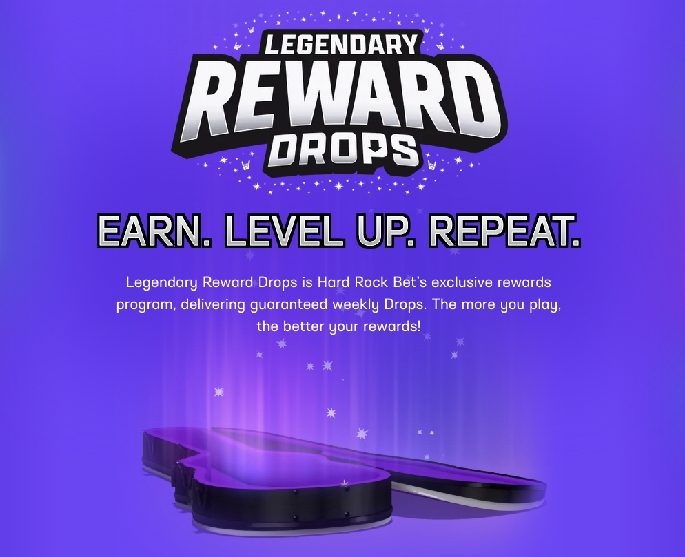 Hard Rock Bet Legendary Rewards Drops