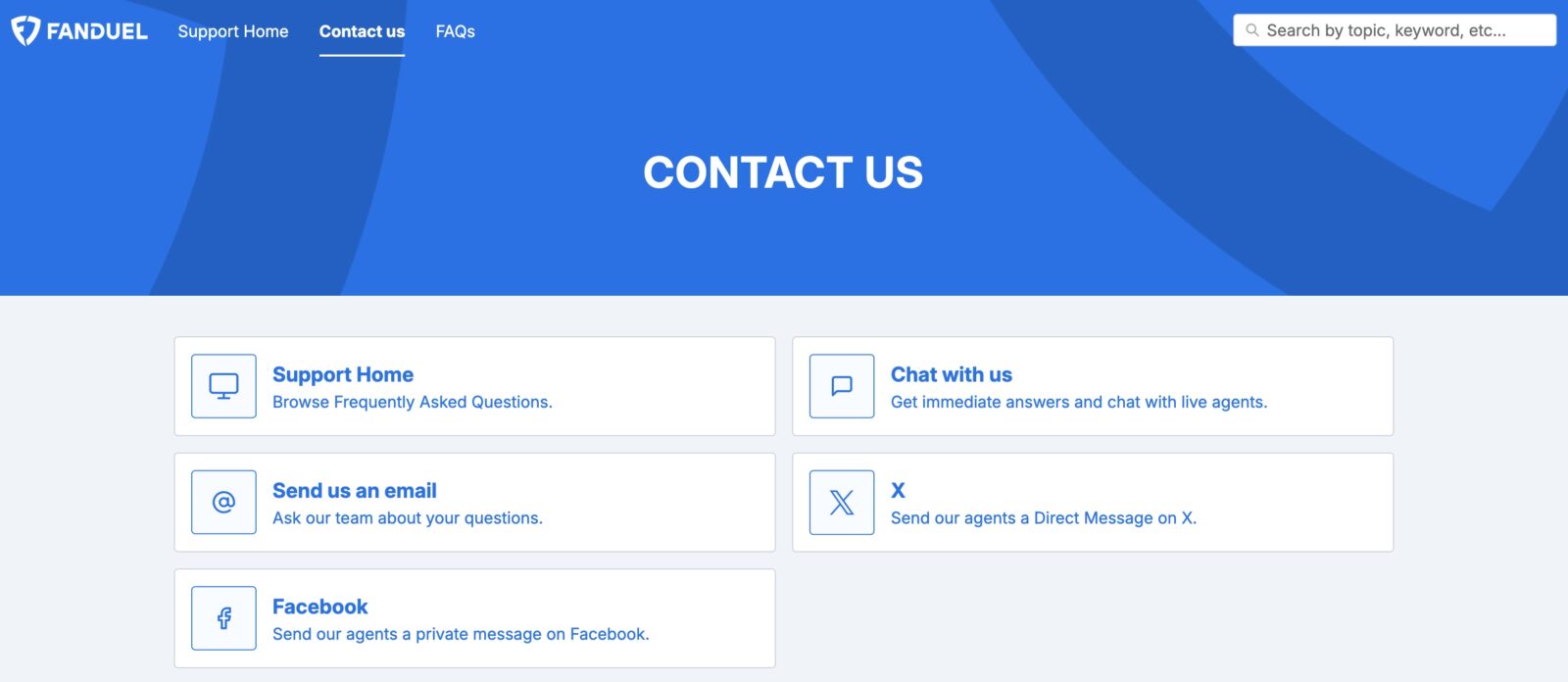 FanDuel Customer Support