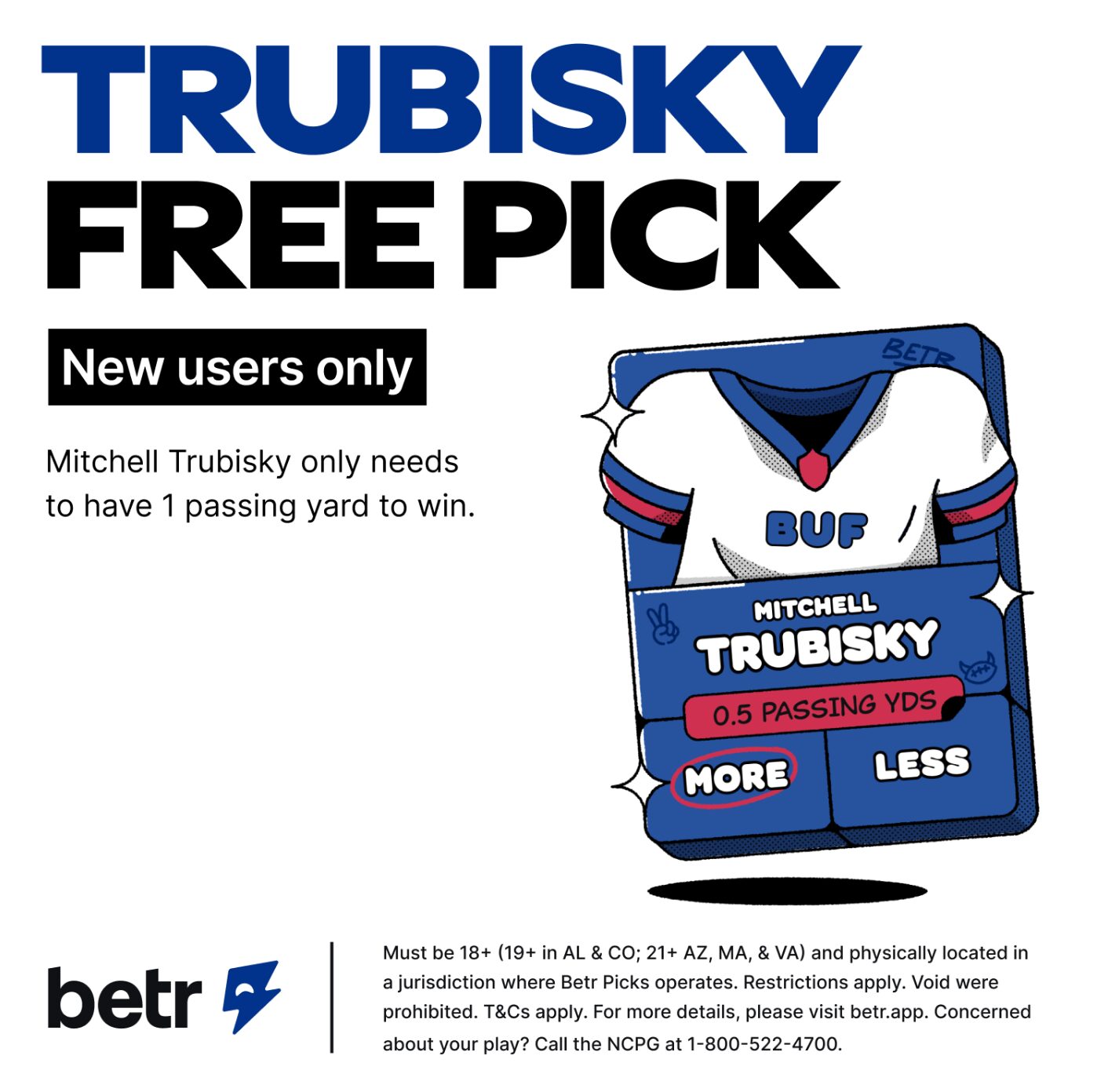 betr picks free winner August 17 - Mitch trubisky