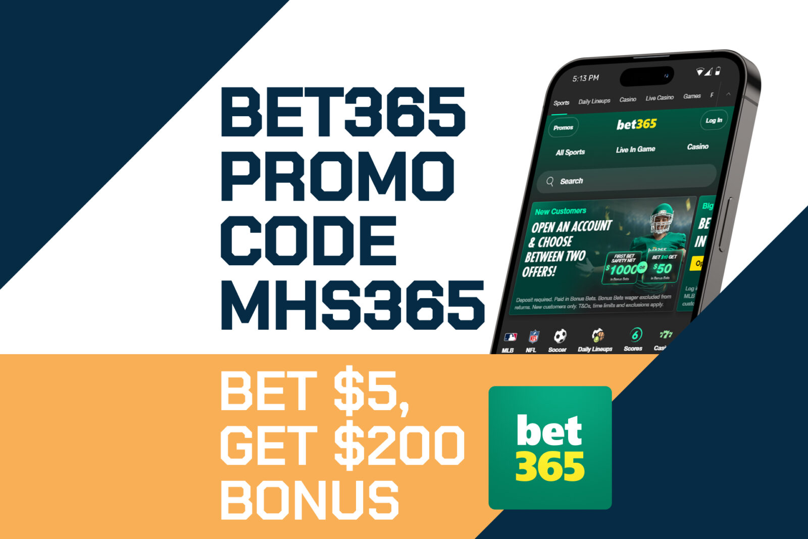 Bet365 Promo Code MHS365: Claim $200 Betting Bonus for NFL Week 11