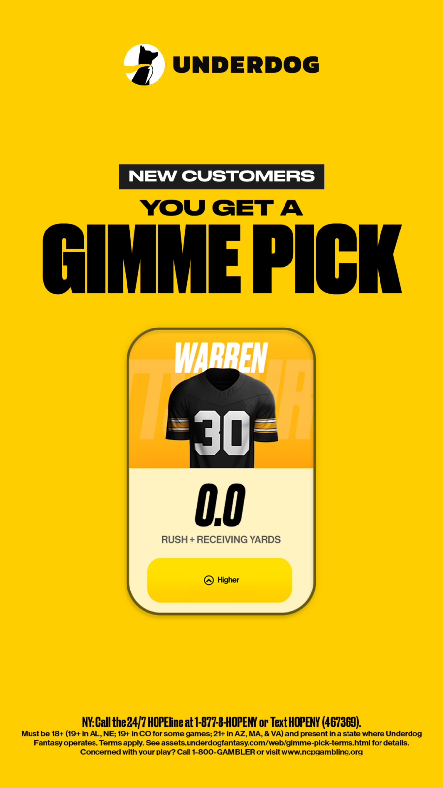 Best Underdog Promo Code Jaylen Warren