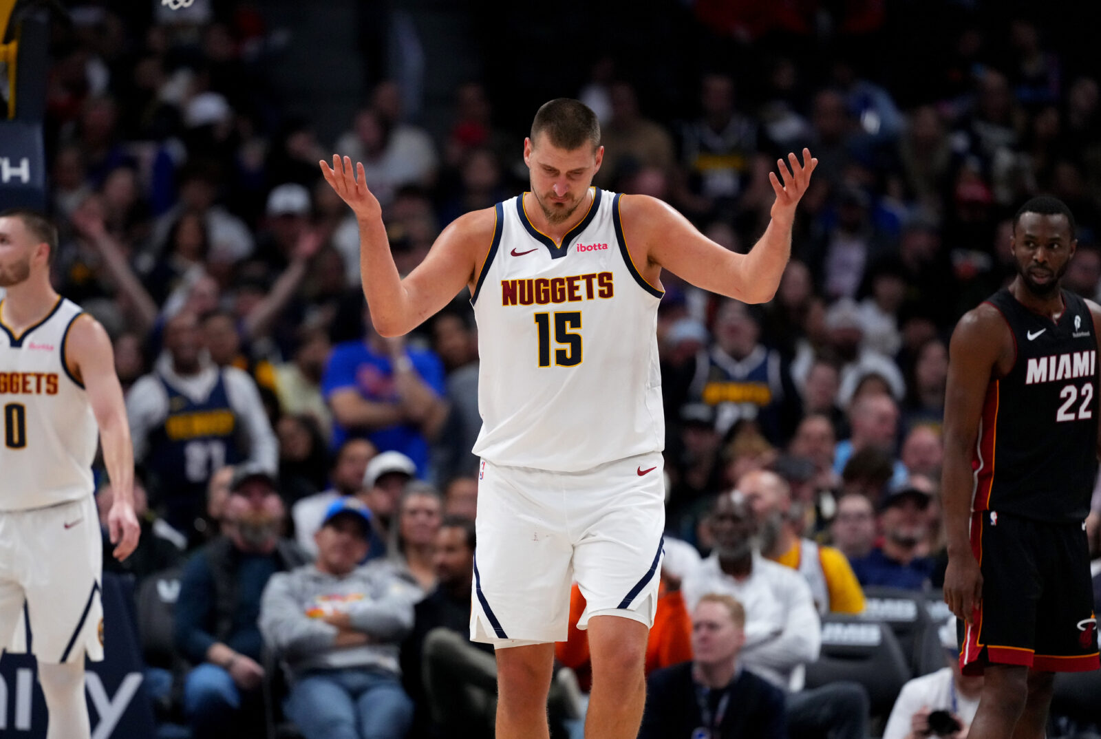 Nikola Jokic masterclass powers Nuggets past high speed Miami Heat