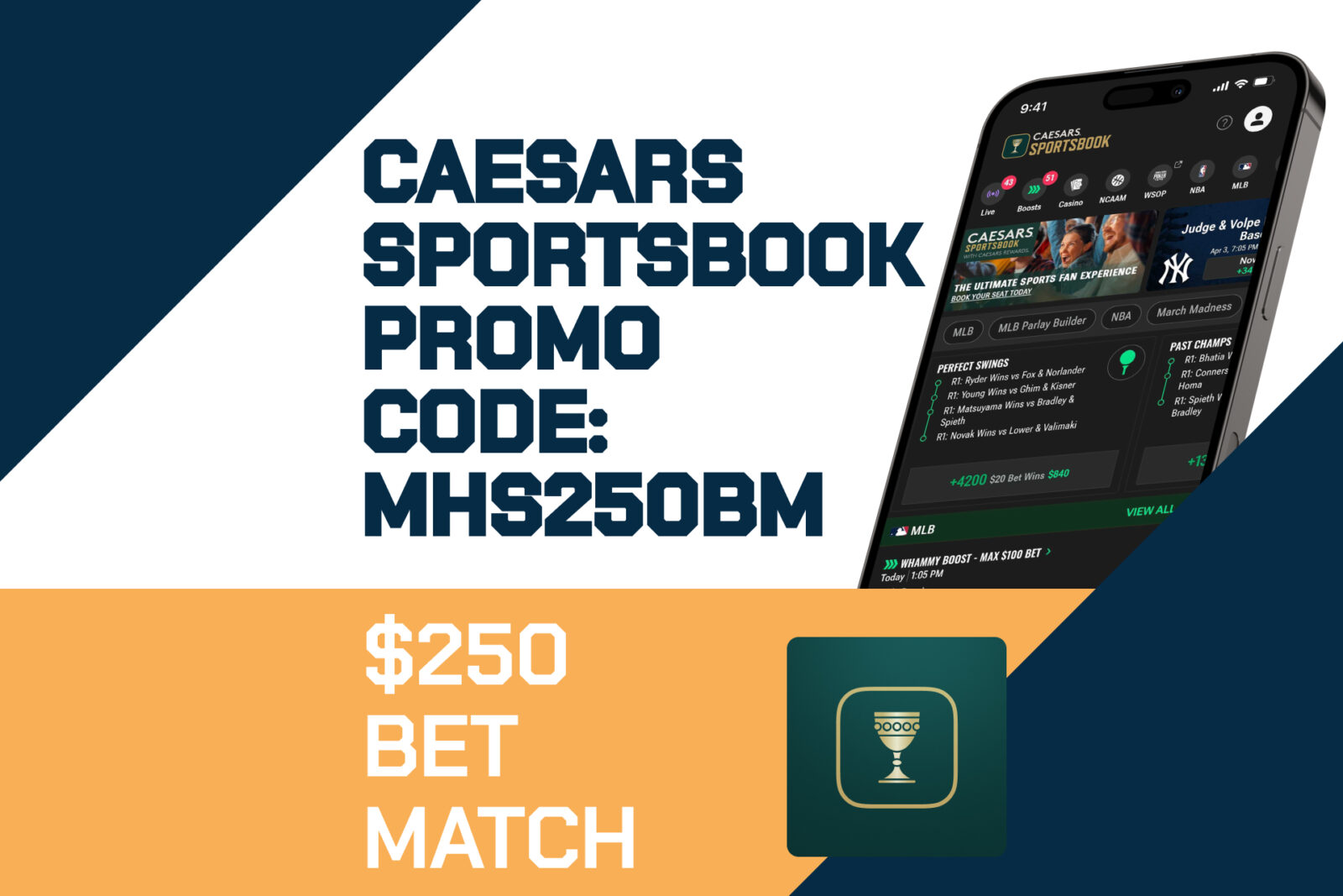 Caesars Sportsbook Promo Code MHS250BM: Get $250 Bonus for Houston-Iowa State, CBB Games